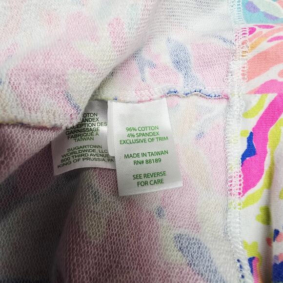 Lilly Pulitzer Skipper Popover Size S Caught Up Fish Coral 1/2 Zip Pocket Prepp - Picture 7 of 10